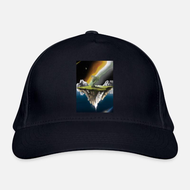 Flying Island Outer Space Bio-Baseballkappe