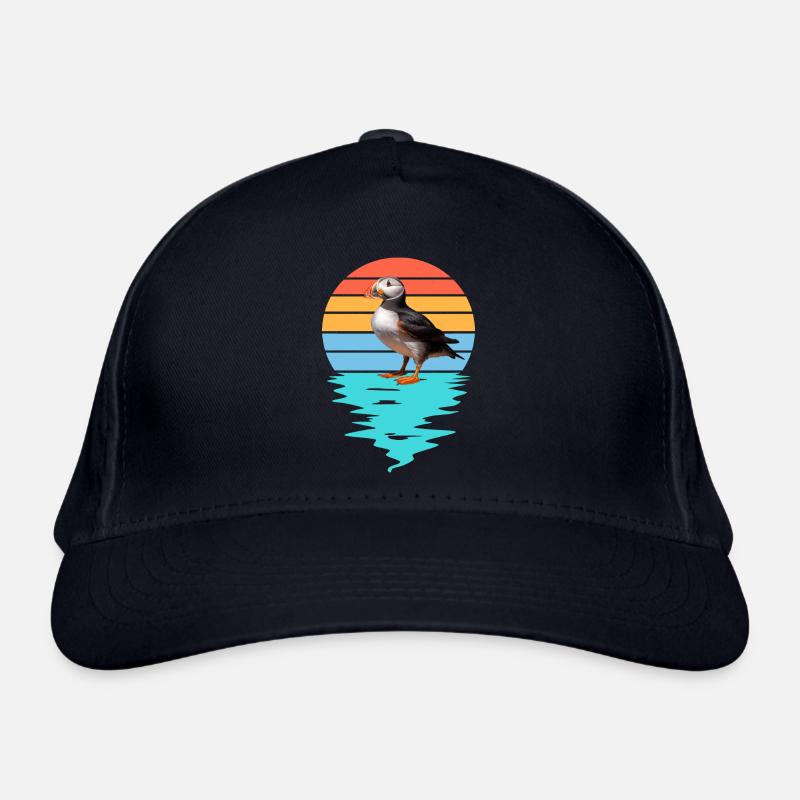 Macareux coupé dans la mer Casquette classique bio