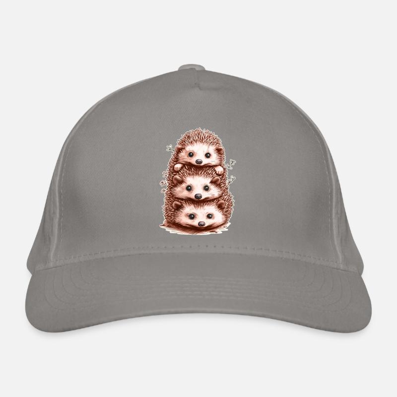 Lustige Igel Bio-Baseballkappe