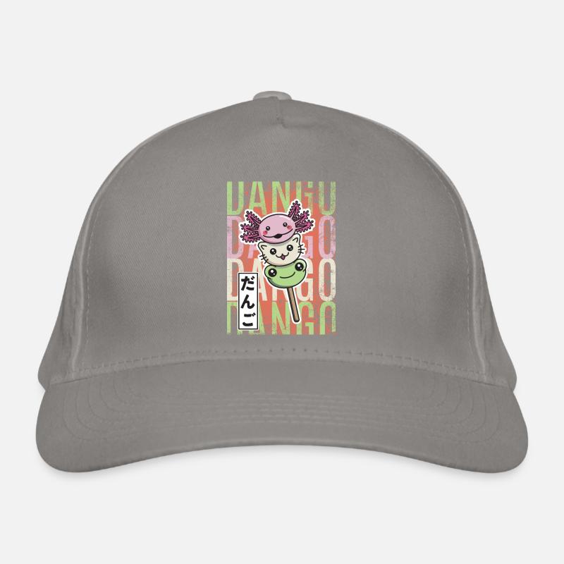 Dango Kawaii axolotl chat grenouille Casquette classique bio