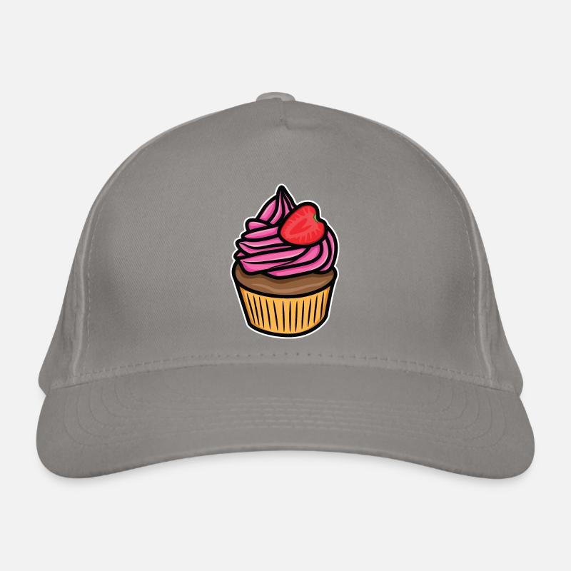 Cake Drawing Organic Baseball Cap
