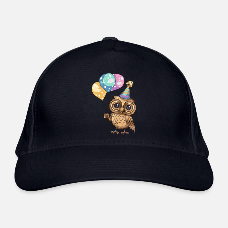 Eule Geburtstag Comic Bio-Baseballkappe