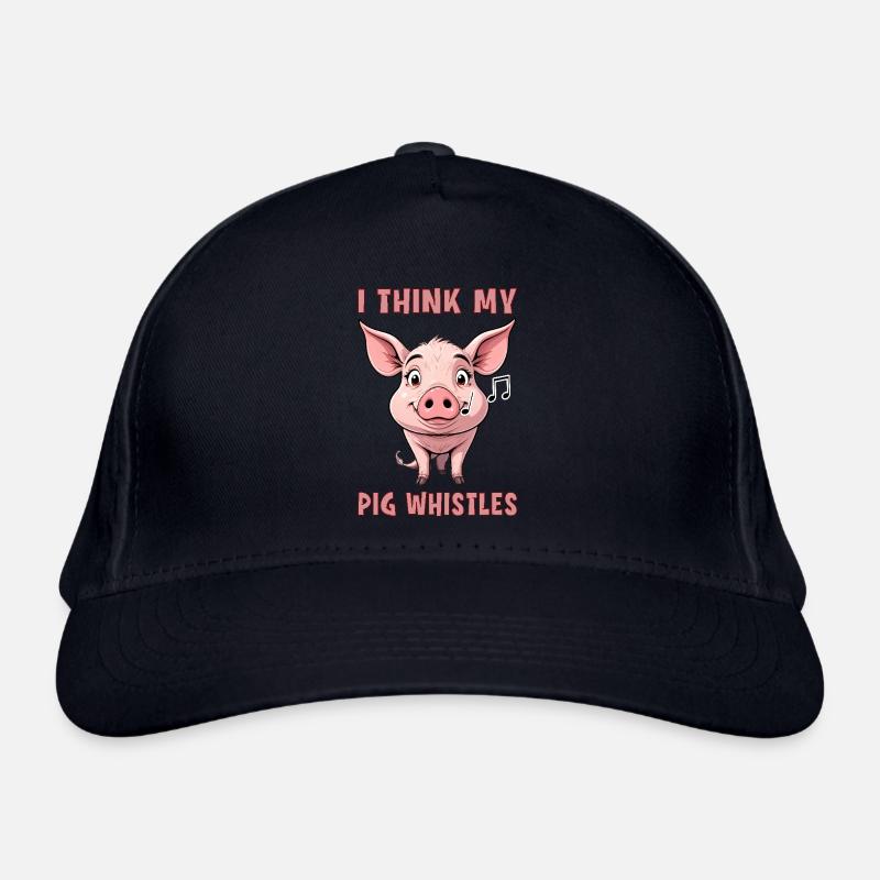 Je pense que mon cochon siffle Casquette classique bio