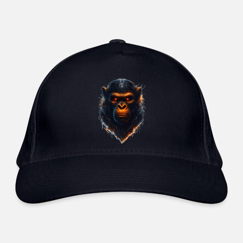 Cyberpunk Monkey Organic Baseball Cap
