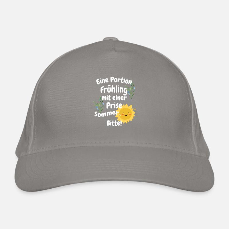 Eine Portion Frühling mit einer Prise Sommer Bitte Bio-Baseballkappe