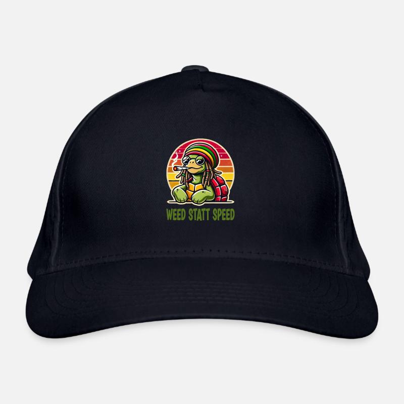 De l’herbe au lieu de la vitesse Cool Turtle Casquette classique bio