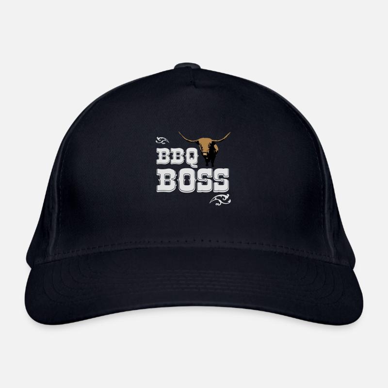 BBQ Boss - Organic Baseball Cap - navy
