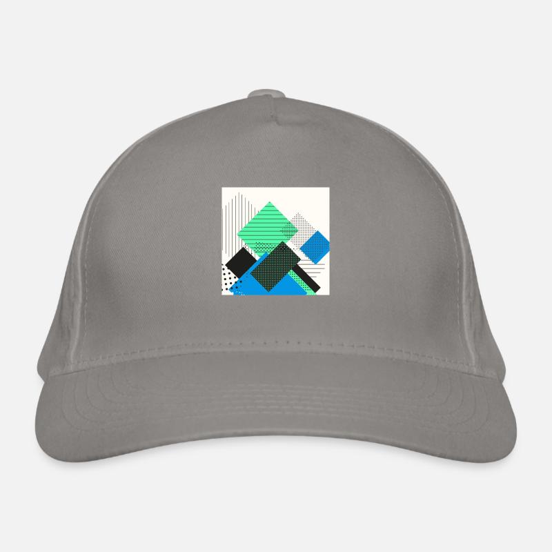 Pastel abstrait rectangles Casquette classique bio