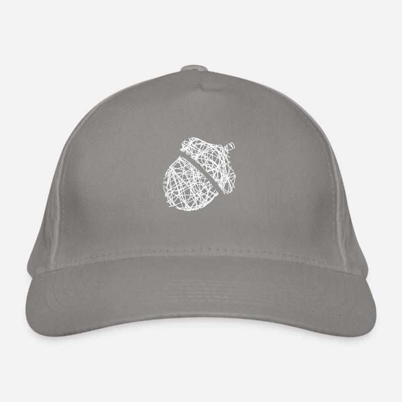 Hazelnut Nut Doodle Gift Idea Organic Baseball Cap