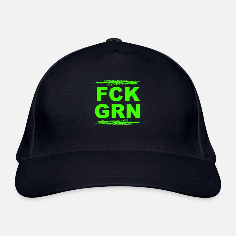 FCK GRN - Bio-Baseballkappe - Navy