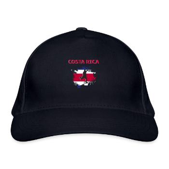 Costa Rica Fußball 2022 Unterstützung Costa Rica - Bio-Baseballkappe - Navy - Vorne