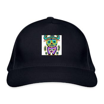 Kunstwerk - Bio-Baseballkappe - Navy - Vorne