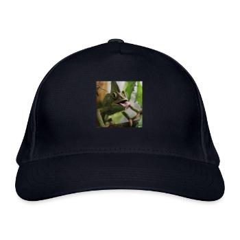 Frosch - Bio-Baseballkappe - Navy - Vorne