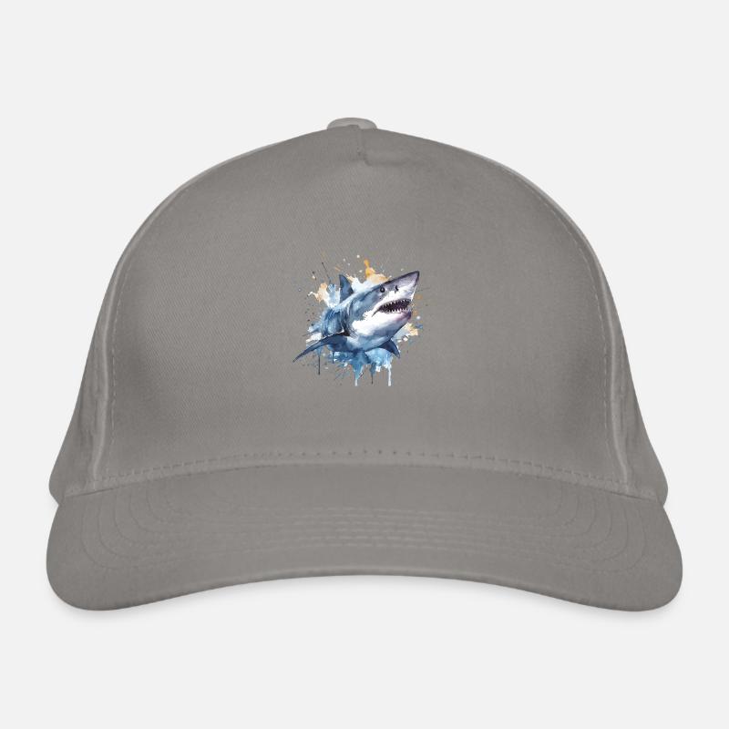 Great White Shark 1 Organic Baseball Cap