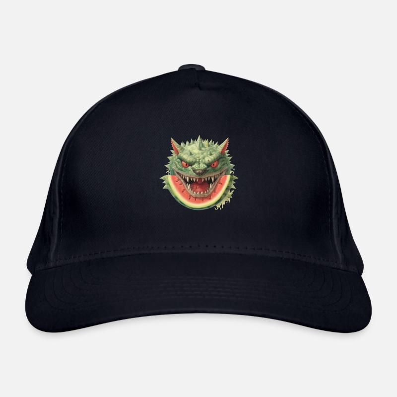 Melon monstre pastèque effrayant amusant Casquette classique bio