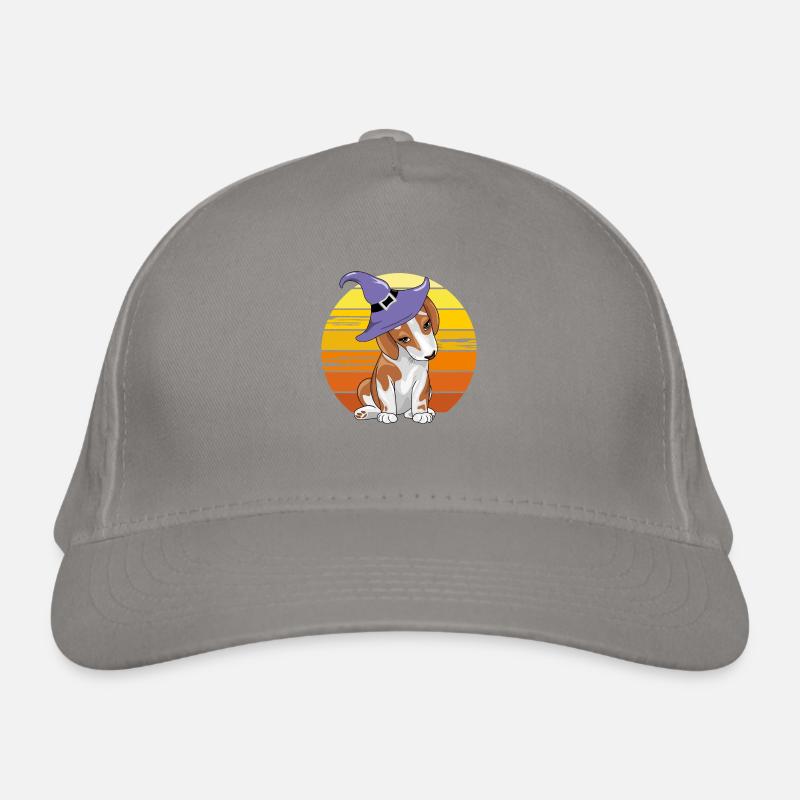 Mignon beagle timide en chapeau Casquette classique bio