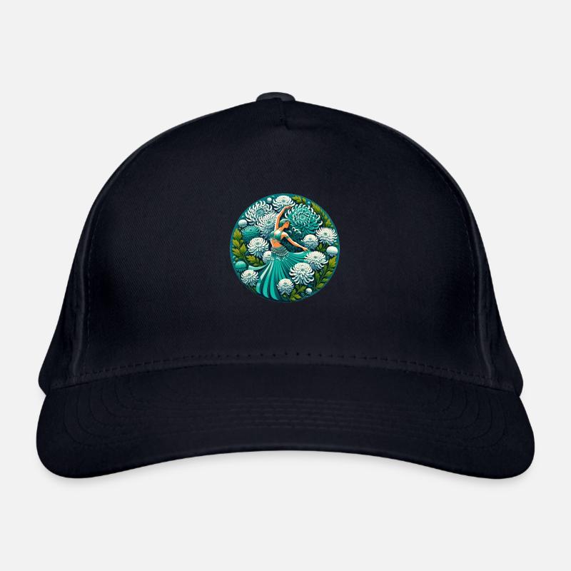 Teal Belly Dancer Organic Baseball Cap