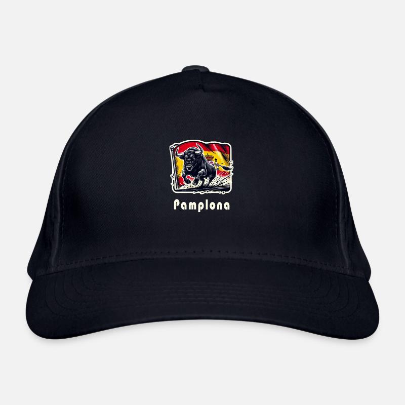 Pampelune, Espagne, Torero España - Casquette classique bio - marine