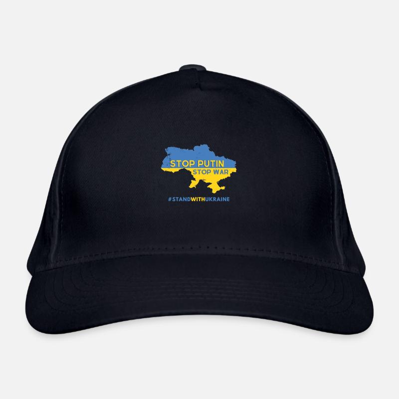 Stop Poutine stop était Russie Ukraine Casquette classique bio