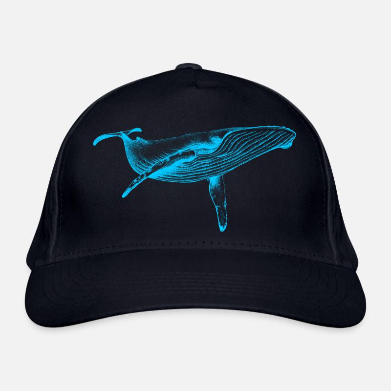 Rorqual bleu (néon) Casquette classique bio