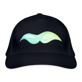abstract wave - Casquette classique bio - marine - Devant