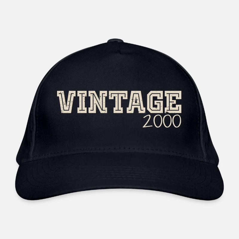 Vintage 2000 Original 2000 Retro 2000 Gift 2000 Organic Baseball Cap