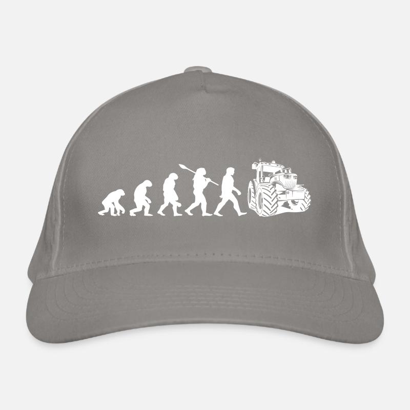 Evolution of the tractor Organic Baseball Cap