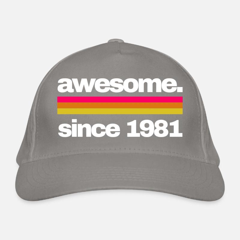 awesome since 1981 Bio-Baseballkappe