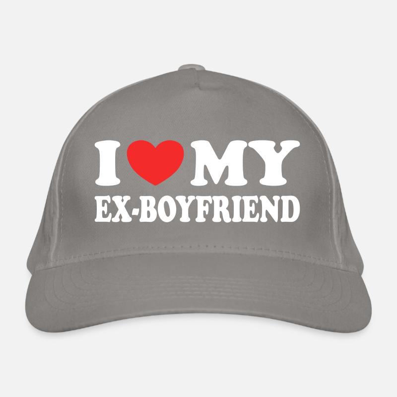 Ich liebe meinen Ex-Freund lustiges Valentinstagsgeschenk Bio-Baseballkappe