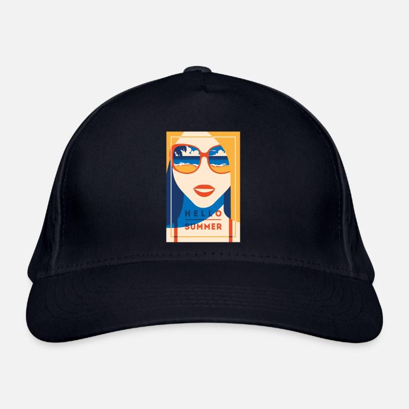 Hello Summer ! Cheerfully colorful as the summer design Organic Baseball Cap