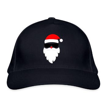 Cooler Weihnachtsmann Santa Nikolaus  - Bio-Baseballkappe - Navy - Vorne