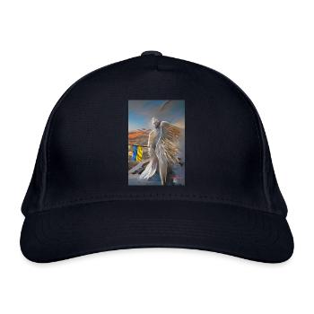 Angel for the Ukraine - Organic Baseball Cap - navy - Front