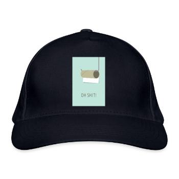 Oh Shit! - Organic Baseball Cap - navy - Front