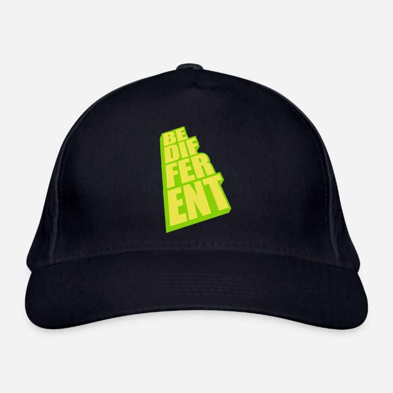Be different Logo Design Bio-Baseballkappe