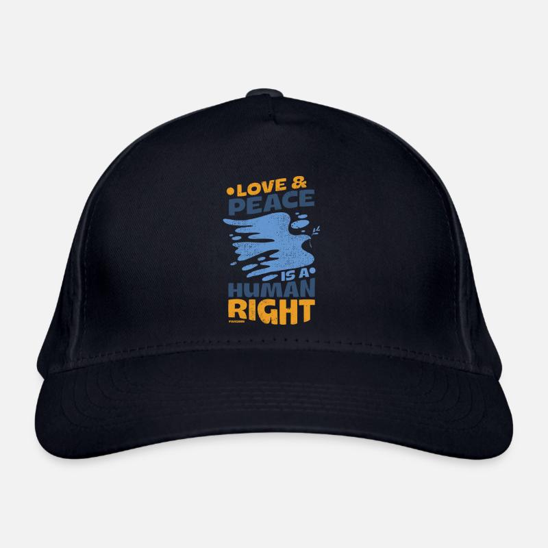 Human Rights Peace Organic Baseball Cap