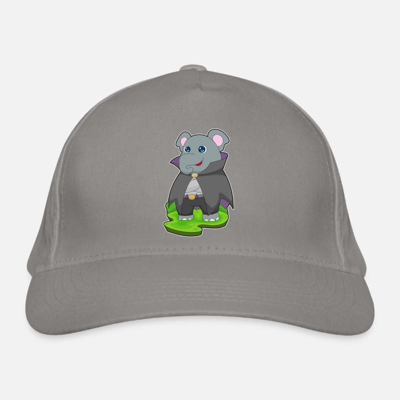 Elefant Halloween Vampir Bio-Baseballkappe