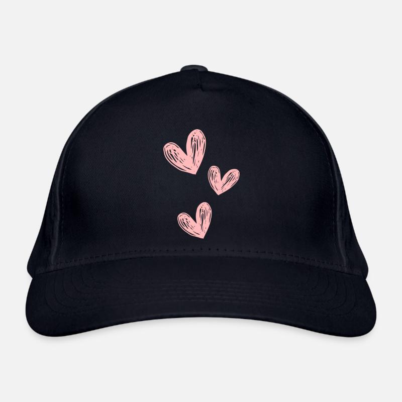 Love pink Bio-Baseballkappe