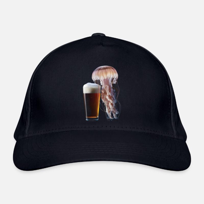 Quallen Bier Bio-Baseballkappe