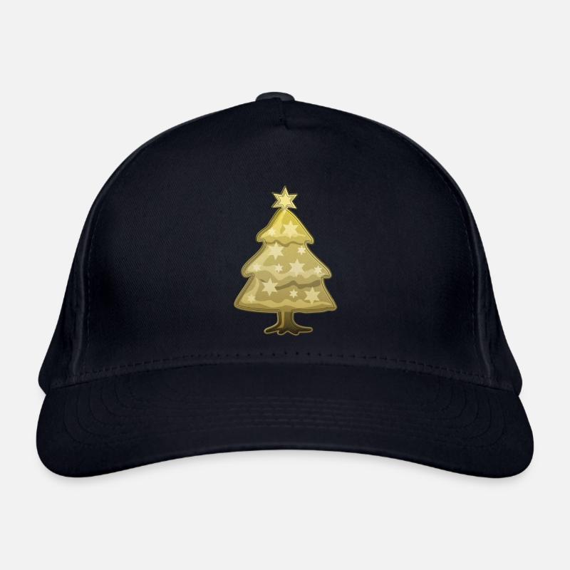 Tannenbaum mit Stern Bio-Baseballkappe