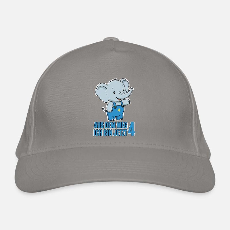 Éléphant du 4e anniversaire Casquette classique bio