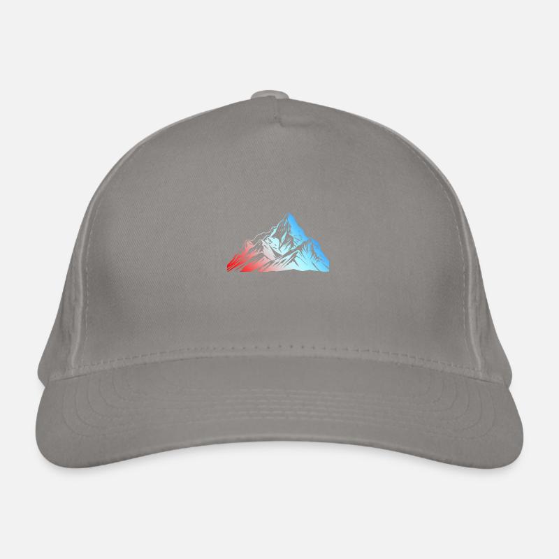 Mountains Silhouette Symbol Bio-Baseballkappe
