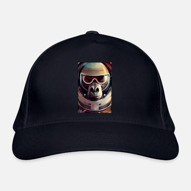 Monkey Animal Astronaut Space Space Universe 3 Organic Baseball Cap