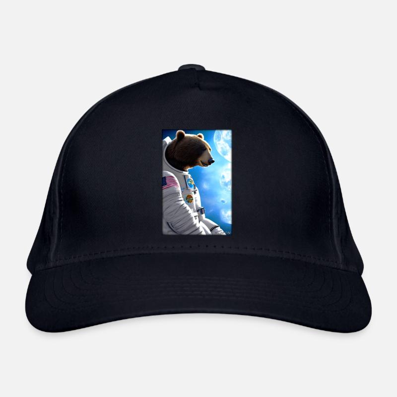 Bear Wildlife Astronaut Future Sci-Fi Technology Casquette classique bio