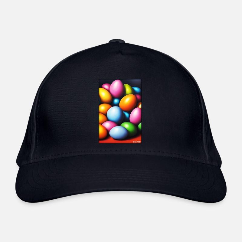 Easter Egg Easter Colorful Eggs Holiday Organic Baseball Cap