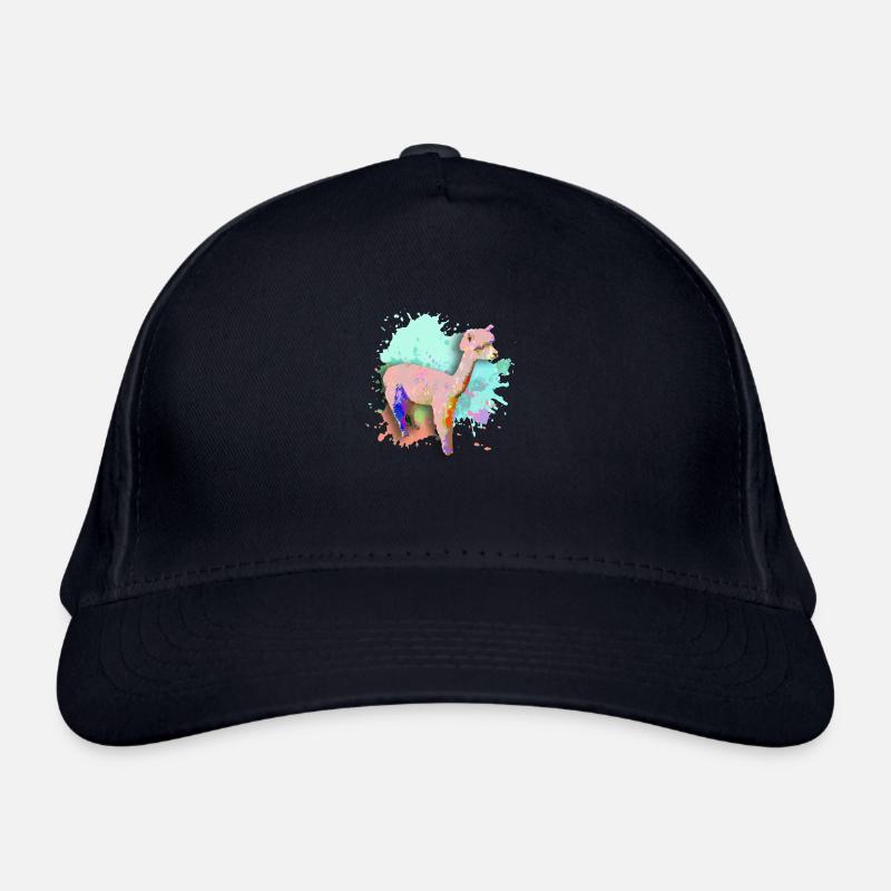 Alpaca, Llama, lama, farbklecks,graffiti,bunt Organic Baseball Cap
