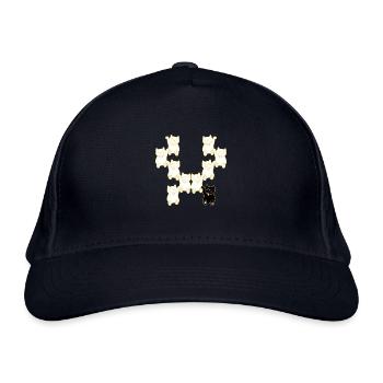 Cats different unusual cat deiifernz - Organic Baseball Cap - navy - Front