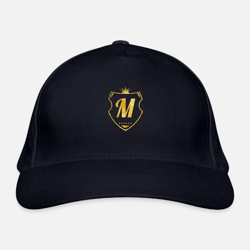 m shield gold Organic Baseball Cap