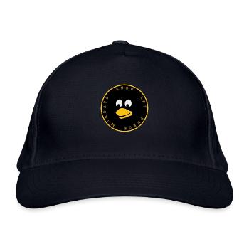 Linux Pinguin Tux Design - Bio-Baseballkappe - Navy - Vorne