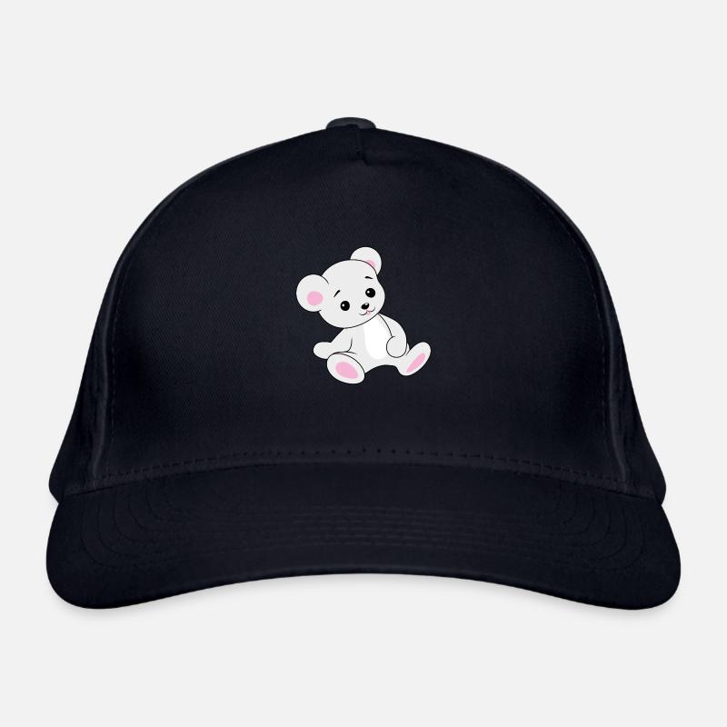 Ours de dessin animé mignon Casquette classique bio