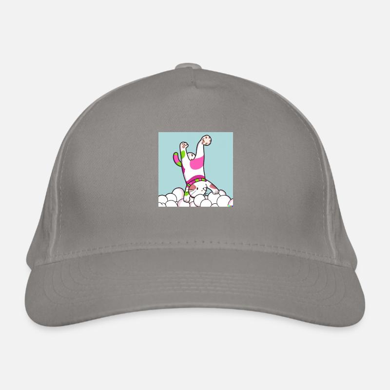 Cat doing a handstand Organic Baseball Cap